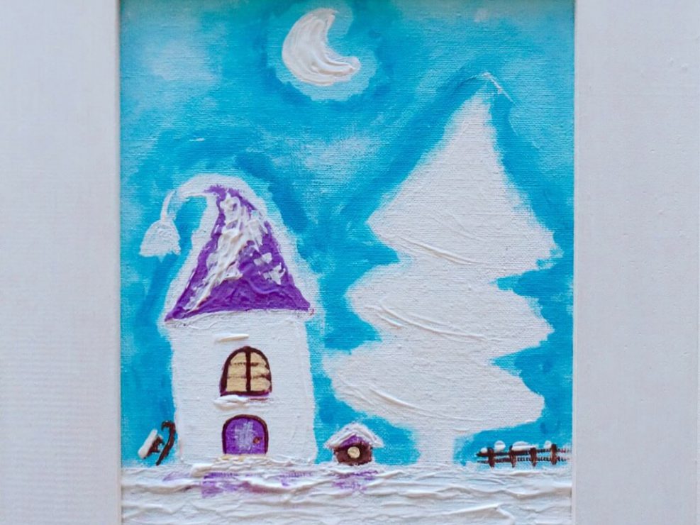 Fairy house and fir-tree